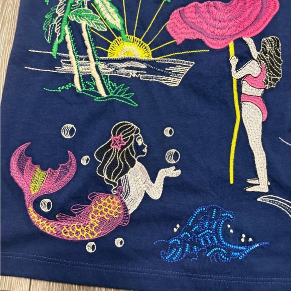 Johnny was  Graphic T-Shirt with Colorful Embroidery - Picture 3 of 12